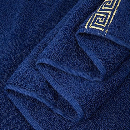100% Cotton Highly Absorbent Embroidered Towels 3-Piece Towel Set Hotel Bath Towel, 1 Bath Towels, 2 Hand Towels Extra Thick Beach Bath Towels