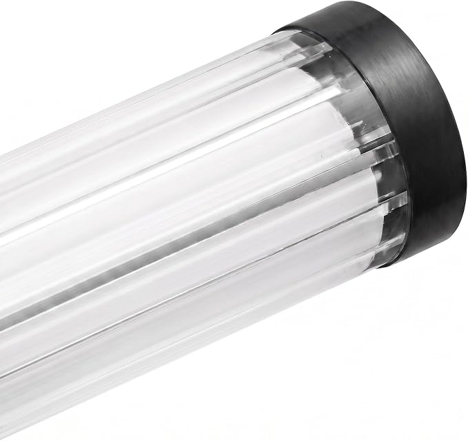 URSOLA 40" Modern LED Bathroom Light Fixtures, Matte Black 3CCT Dimmable Bathroom Vanity Light Over Mirror, Bathroom Vanity Bath Bar Lights with 360° Removable Acrylic Light Tube
