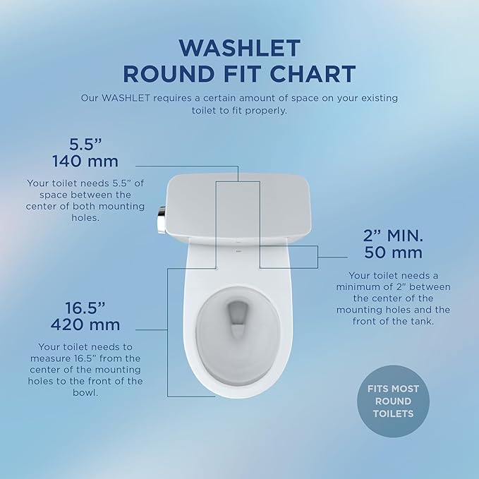 TOTO® WASHLET® S5 Electronic Bidet Toilet Seat with Instantaneous Water Heating, PREMIST and EWATER+ Wand Cleaning, Round, Cotton White - SW3445#01
