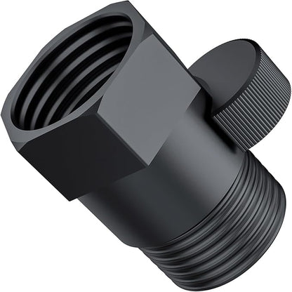 MAYYAYA Brass Shower Shut Off Valve, Flow Control, Handheld/Bidet, Black | Shut Off Valve, Flow Control, G1/2 NPT, Brass Body, Handle Lever, for Handheld Shower&Bidet Sprayer, Leak-Free, Matte Black