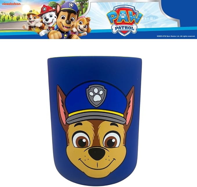 Paw Patrol Chase Kids Toothbrush Holder - Makeup Brushes/Pens Tumbler, (Officially Licensed Product) By Franco