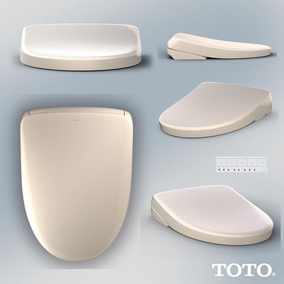 TOTO® WASHLET® S7A Electronic Bidet Toilet Seat with EWATER+® Bowl and Wand Cleaning, Auto Open and Close Contemporary Lid, Elongated, Sedona Beige - SW4736#12