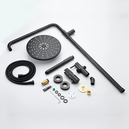 SUMERAIN Oil Rubbed Bronze Rain Shower System for Retrofit & Remodel | 9 Inches Rain Shower Head, Easy DIY Installation, Adjustable Slide Bar, Brass Hand Shower
