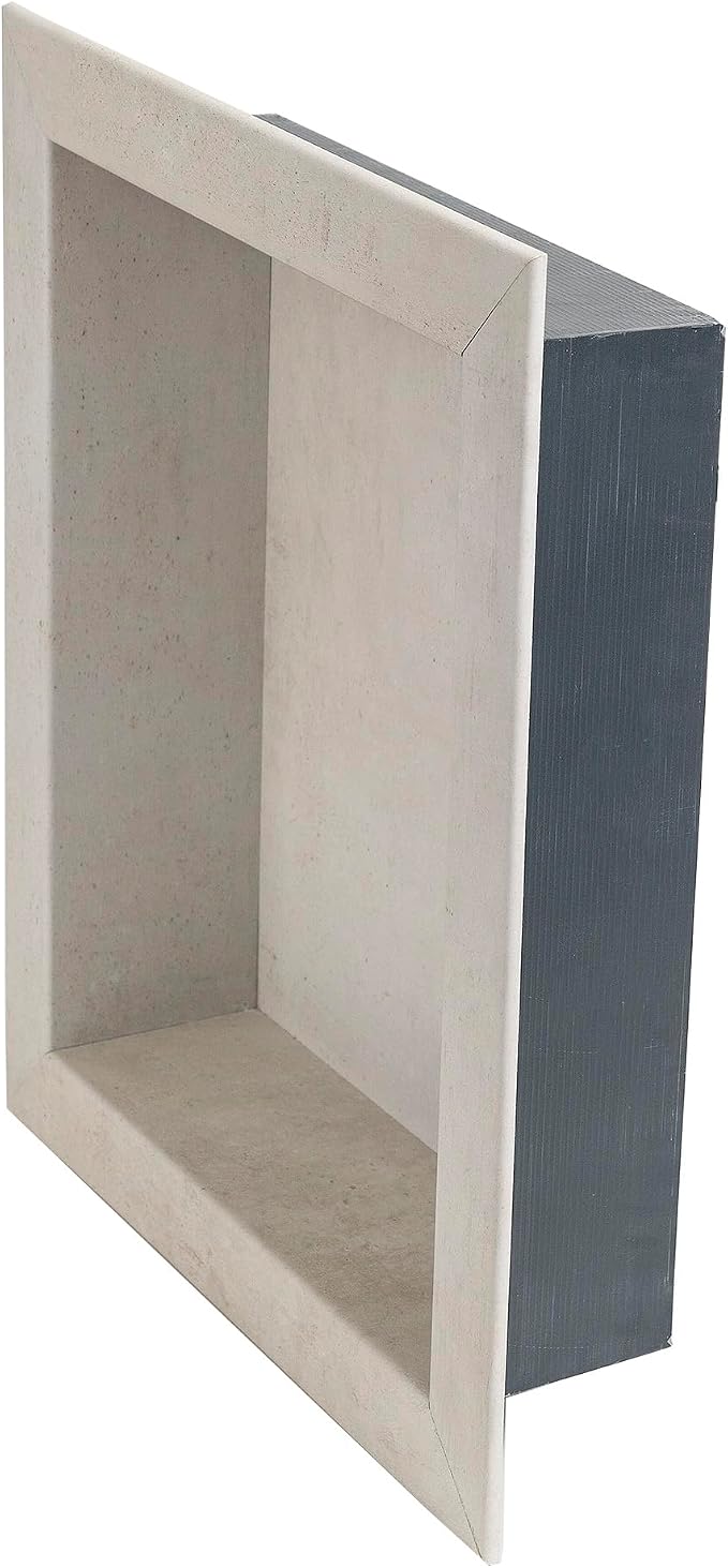 Palisade 17.5 in x 15.5 in Vinyl Shower Niche Wintry Mix | Waterproof Shower Insert