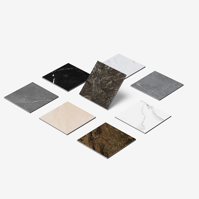 ATOPOSE Peel and Stick Vinyl Floor Tile，1 Piece Sample,6"x6" Self Adhesive Flooring for DIY Installation（ Dark Brown Sample）