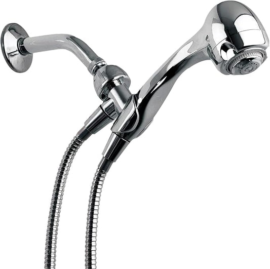 Niagara Conservation Earth Spa 3-Spray 1.25 GPM 2.7-in. Wall Mount Handheld Shower Head in Chrome with Pressure Compensation Technology