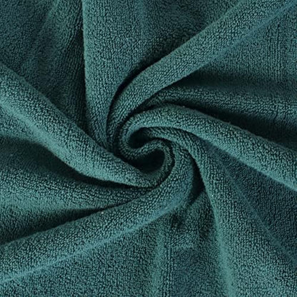 HILLFAIR 100% Cotton 2 Pc XXL Oversized Bath Towel Set 40"x 80"- Teal