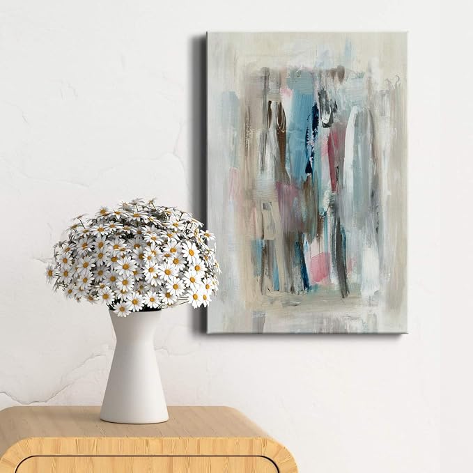 Renditions Gallery Canvas Wall Art Home Paintings & Prints Colorful Paint Splash Modern Abstract Wall Hanging Decorations Artwork for Bedroom Living Room Office Kitchen - 8"x12" LT02