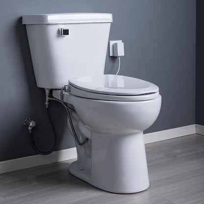 Bidet Toilet Seat Elongated, Heated Toilet Seat, Rear and Feminine Washing, Electric, Slow Close Lid, Night Light, Ambient Water Temperature, White