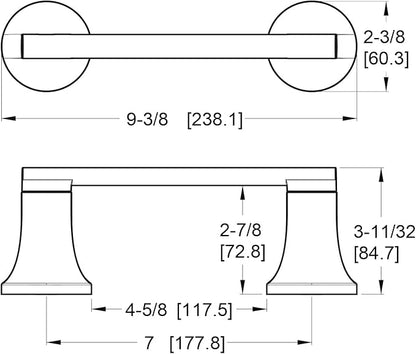 Pfister Pfirst Modern Toilet Paper Holder, Bathroom Tissue Holder, Wall-Mounted, Screw-in, Tuscan Bronze Finish, BPHPFM0Y (Pack of 3)