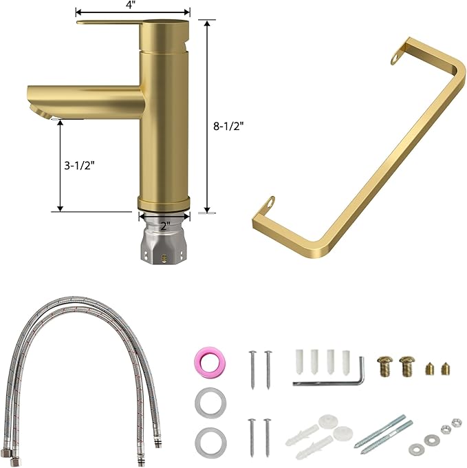 Floating Bathroom Sink Wall Mounted - 14"x10" Rectangular Vessel Sink With Gold Faucet & Drain Combo Small Modern White Ceramic Porcelain Vessel Vanity Sinks