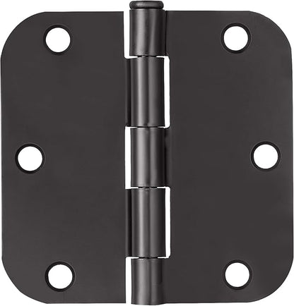 Design House Door Frame Hinges, Water-Resistant, Pre-Lubricated, For Left or Right-Handed Doors, Matte Black, 10-Pack, 3.5 in. L x 3.5 in. W x 0.125 in. D, 188912