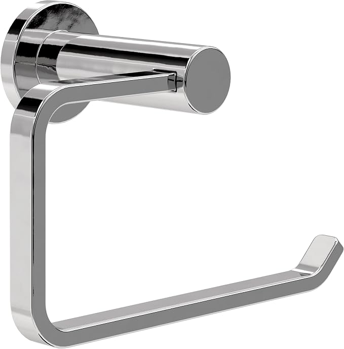 Franklin Brass Kildare (1-Pack) Toilet Paper Holder/Hand Towel Holder Polished Chrome Multi-Purpose Bathroom Accessory Wall Mount Euro Tissue Roll Holder/Kitchen Towel Rack Accessories KLD50-PC
