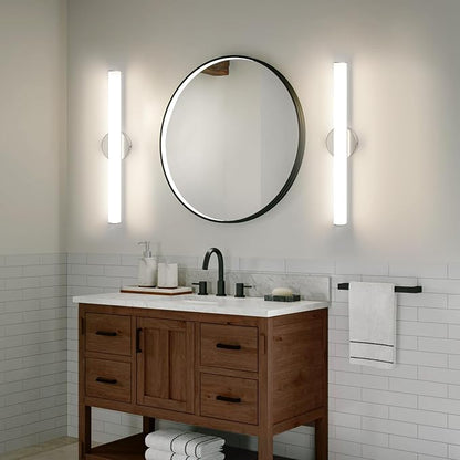LED Bathroom Vanity Light 4Pack, 16W 24inch Bathroom Lights Fixture, Dimmable 1600LM Led Vanity Lights Bar, 4000K Natural White Bath Wall Lighting Fixture, Vanity Light Fixtures Over Mirror