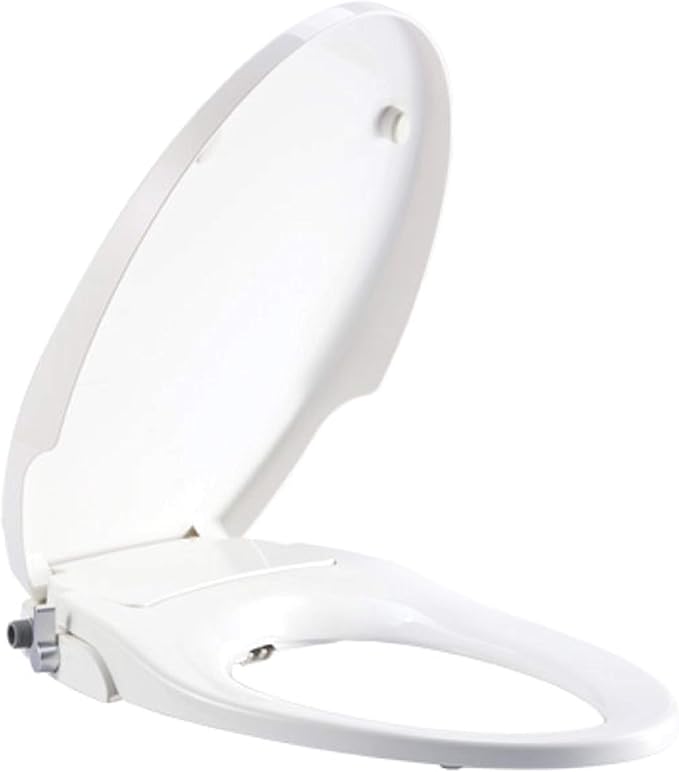 AXENT FB108 Round Front Toilet Seat with Bidet Function - No Electrical Outlet Required