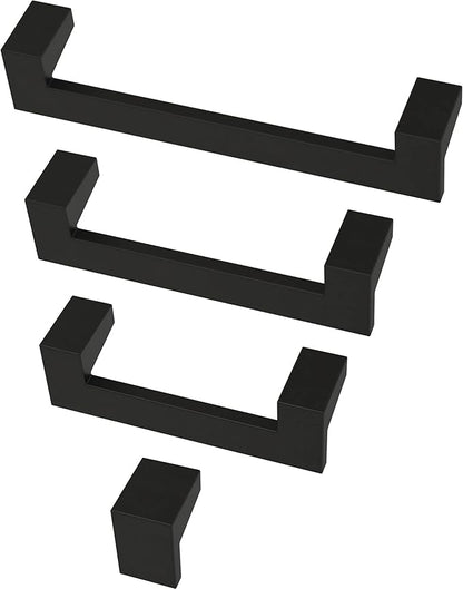 Franklin Brass (10-Pack) – Matte Black Cabinet Knobs for Dressers, Drawers, Kitchen Cabinet Door, Vanity, Furniture, Closet Knobs, 1-1/16 Inch Square | Mirrored