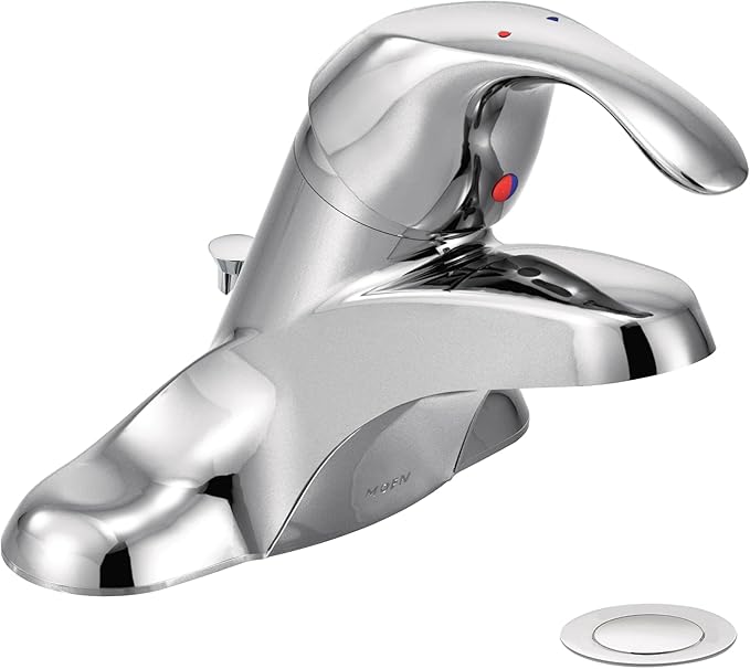 Moen 8432 Commercial M-Bition 4-Inch Centerset Lavatory Faucet with Drain 1.5 gpm, Chrome