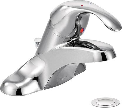 Moen 8432 Commercial M-Bition 4-Inch Centerset Lavatory Faucet with Drain 1.5 gpm, Chrome