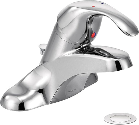 Moen 8432 Commercial M-Bition 4-Inch Centerset Lavatory Faucet with Drain 1.5 gpm, Chrome