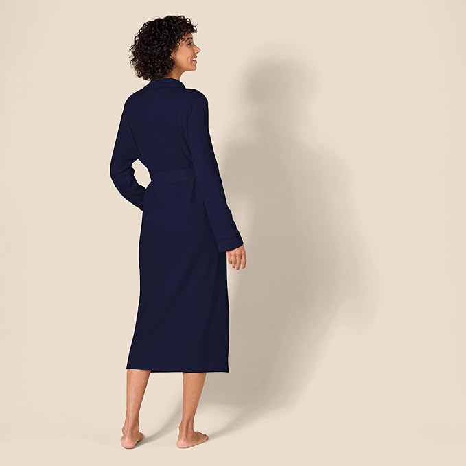 Amazon Essentials Women's Lightweight Waffle Full-Length Bath Robe (Available in Plus Size)