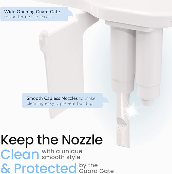 LUXE Bidet NEO 185 Plus Chrome and LUXE Elongated Toilet Seat Bundle