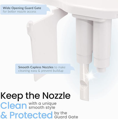 LUXE Bidet NEO 185 Plus Chrome and LUXE Elongated Toilet Seat Bundle