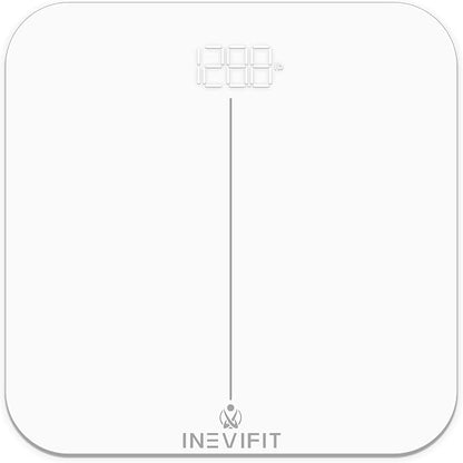 INEVIFIT Premium Bathroom Scale, Highly Accurate Digital Bathroom Body Scale, Measures Weight up to 400 lbs. Includes Batteries