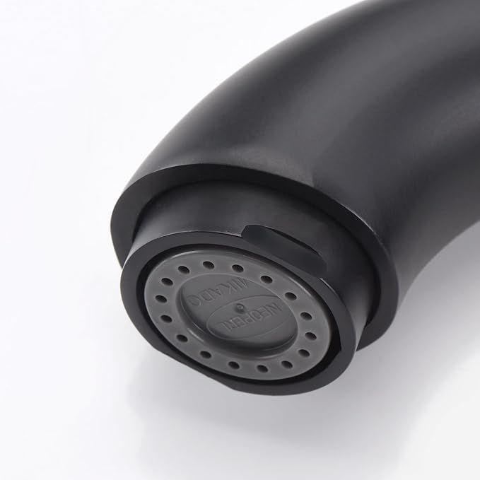 Sumerain Widespread 8 inch Bathroom Faucet - Black Basin Faucet with Two Handles