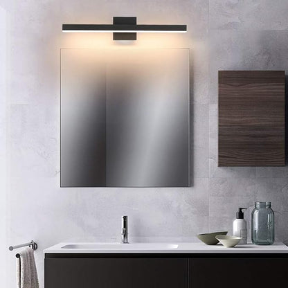 Aipsun 23.6 inch Modern Black Vanity Light LED Bathroom Vanity Light Fixtures Black Wall Light for Bathroom (Warm White 3000K)