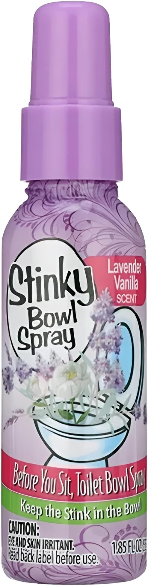 Set of 2 Stinky Bowl Spray 1.85oz - Before You Go Toilet Bathroom Deodorizer - Features Fresh Citrus Scent and Lavender Scent!