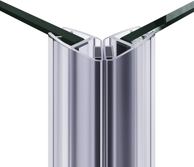 ELEGANT Corner Shower Enclosure 34'' D. x 34'' W. x 72'' H., Double Sliding Shower Door with 2 Stationary Panels,Shower Enclosure with 1/4'' Clear Glass, Chrome Finish