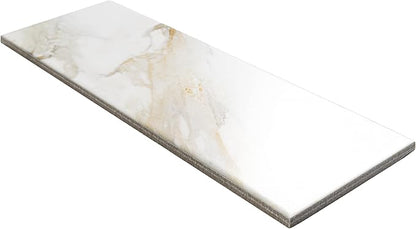 MSI Calacatta Gold Subway Matte Porcelain Floor and Wall Tile - Kitchen Backsplash, Bathroom, Accent Wall, Shower - Sample