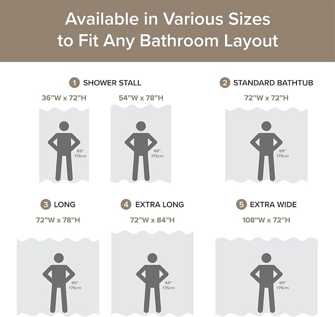 Madison Park Standard Shower Curtain for Bathroom, Taupe Ombre, 72" x 72" | Ariana Ombre Cozy, Spa Quality Modern Waffle Weave Contemporary, 3M Scotchgard Treatment, Machine Washable