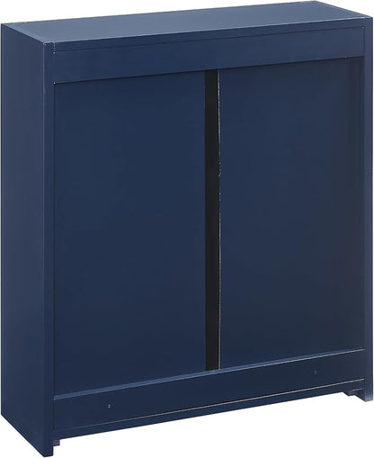 Crosley Furniture Savannah Wall Mounted Bathroom Storage Medicine Cabinet with Shelves, Navy