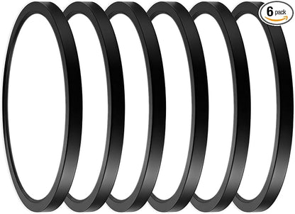 12Inch 6Pack LED Flush Mount Ceiling Light,5CCT,ETL Listed,Dimmable Black | Hardwired 5CCT Selectable 2700K-5000K,24W 3200LM Dimmable Round Flat Panel Light Fixture for Bedroom,Kitchen,Bathroom&Indoor