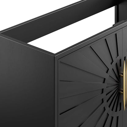 Modway Awaken Bathroom Vanity Cabinet, 48", Black
