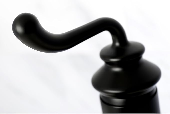 Kingston Brass LS5410RL Royale Bathroom Faucet, Matte Black, 5.88 x 5.06 x 9