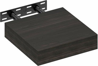 Furinno Tanna Floating Shelves for Wall, 9 x 9 Wall Shelf, Single Set Wall Mounted Floating Shelf with Invisible Bracket, 2-Inch Thick, for Bathroom, Living Room, Bedroom, Home Office, Tobacco Oak