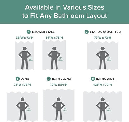 Madison Park Spa Waffle Shower Curtain for Bathroom, 72 x 72, Aqua | Striped, Pieced Fabric Design, 3M Scotchgard Moisture Management, Hotel Quality, Modern, for Bathroom, OEKO-TEX Certified