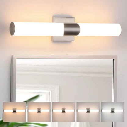 22" Brushed Nickel Bathroom Vanity Lights, Wall Lighting Fixtures | Modern Wall Light for Bathroom Bedroom Living Room Hallway