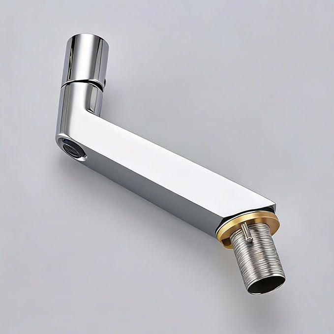 Bathroom Faucet Modern Single Hole Faucet for Bathroom Sink Single Handle in Brass Brushed Gold