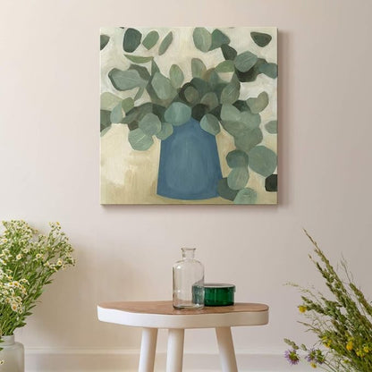 Renditions Gallery Greenery Still Life Wall Art, Premium Gallery Wrapped Canvas Decor, Ready to Hang, 10 in H x 10 in W, Made in America Print