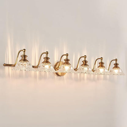 45" Bathroom Light 6 Light Vanity Light Fixtures (Exclude G9 Bulb) Vanity Lights for Bathroom