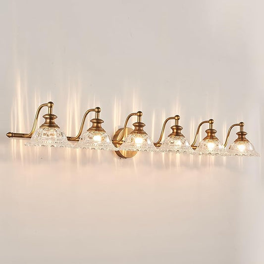 45" Bathroom Light 6 Light Vanity Light Fixtures (Exclude G9 Bulb) Vanity Lights for Bathroom