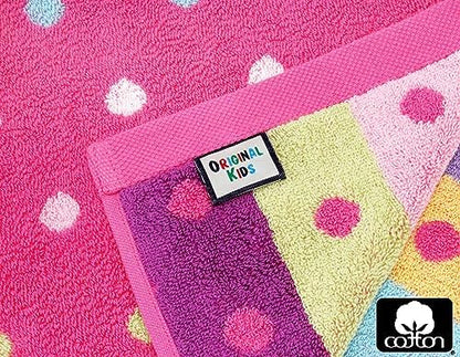ORIGINAL KIDS Wash Cloth - 100% Cotton Set of 12 Pink Multicolor Washcloths