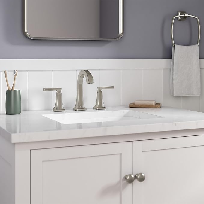 American Standard 7426801.295 Belmeade Two-Handle 8-Inch Widespread Bathroom Faucet, 1.2 GPM, Brushed Nickel