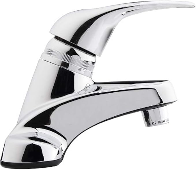 Dura Faucet DF-PL100-CP RV Single Lever Bathroom Faucet (Chrome Plating Over ABS Plastic)