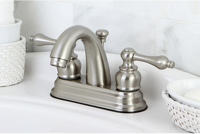 Kingston Brass KB5611AL Restoration 4-Inch Centerset Lavatory Faucet, Polished Chrome