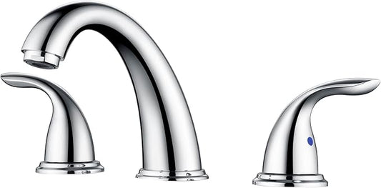sumerain Widespread Bathroom Faucet 8 inch 3 Hole Bathroom Sink Faucet Chrome