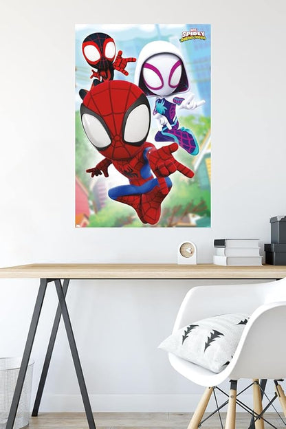 Trends International Marvel Spidey and His Amazing Friends - Webs Wall Poster, 22.37" x 34.00", Premium Unframed Version